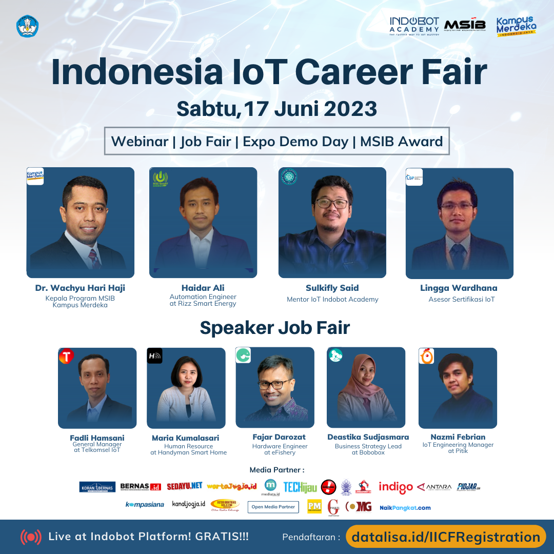 Puncak MSIB 4 Indobot Academy Adakan Event “Indonesia IoT Career Fair 2023”
